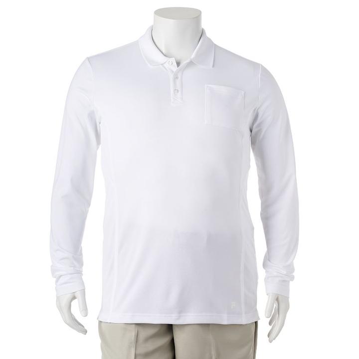 Big & Tall Fila Sport Golf&reg; Fitted Performance Polo, Men's, Size: 4xb, White