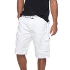 Men's Rawx Regular-fit Belted Cargo Shorts, Size: 34, White