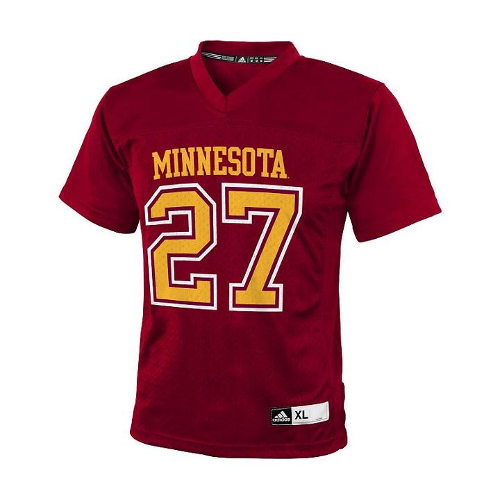 Boys 8-20 Adidas Minnesota Golden Gophers Replica Ncaa Football Jersey, Boy's, Size: Xl(18/20), Red