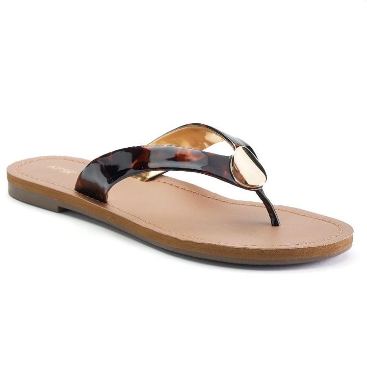 Apt. 9&reg; Luckily Women's Sandals, Size: 8.5, Multicolor