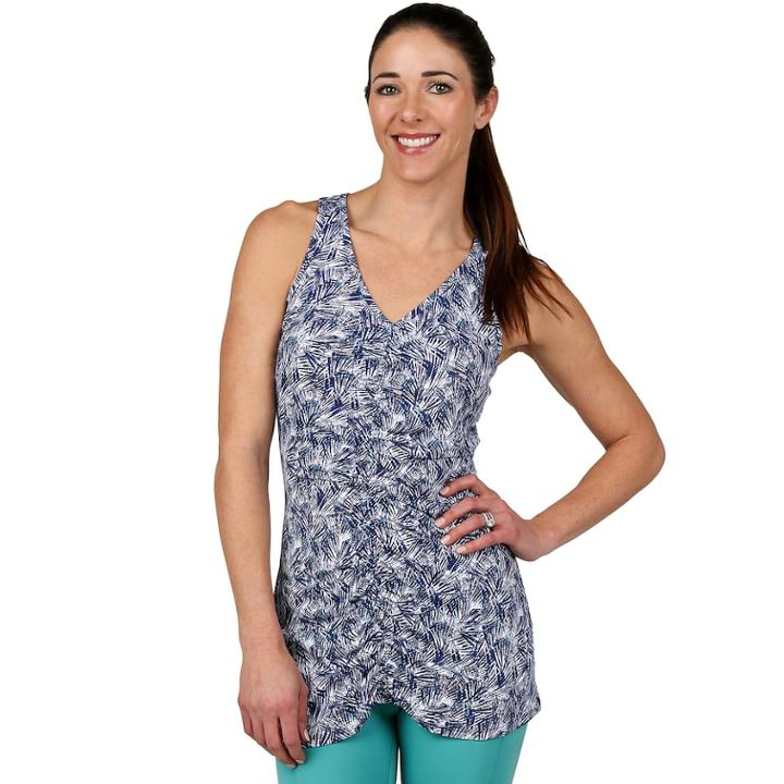 Women's Soybu Daydream Yoga Tunic Tank, Size: Large, Blue