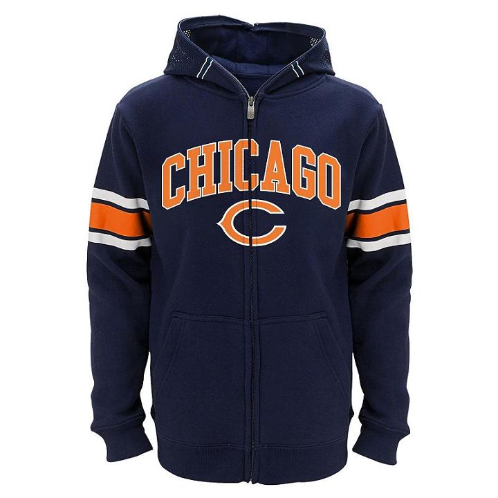 Boys 8-20 Chicago Bears Helmet Hoodie, Boy's, Size: S(8), Blue (navy)