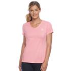 Women's Fila Sport&reg; V-neck Short Sleeve Tee, Size: Small, Med Pink