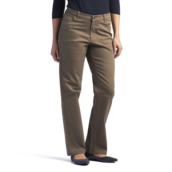 Women's Lee Relaxed Fit Straight Leg Jeans, Size: 14 Avg/reg, Beige Oth