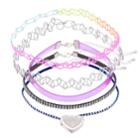 Girls 5-pack Choker & Locket Necklace Set, Multi
