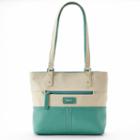 Stone And Co. Donna Colorblock Leather Tote, Women's, Blue (navy)