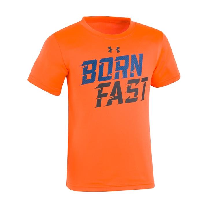 Boys 4-7 Under Armour Born Fast Graphic Tee, Size: 7, Orange