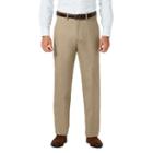 Men's J.m. Haggar Premium Classic-fit Stretch Sharkskin Flat-front Dress Pants, Size: 36x34, White Oth
