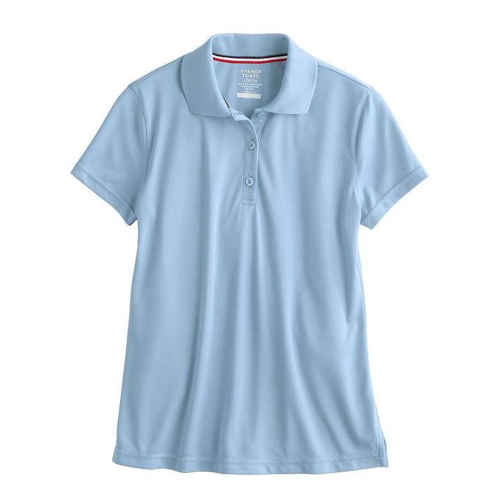 Girls 4-20 French Toast Active Polo Shirt, Size: 7-8, Blue