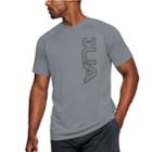 Men's Under Armour Ua Tech Graphic Tee, Size: Medium, Med Grey