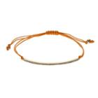 Lc Lauren Conrad Birth Month Pave Curved Bar Cord Bracelet, Women's, Yellow Oth