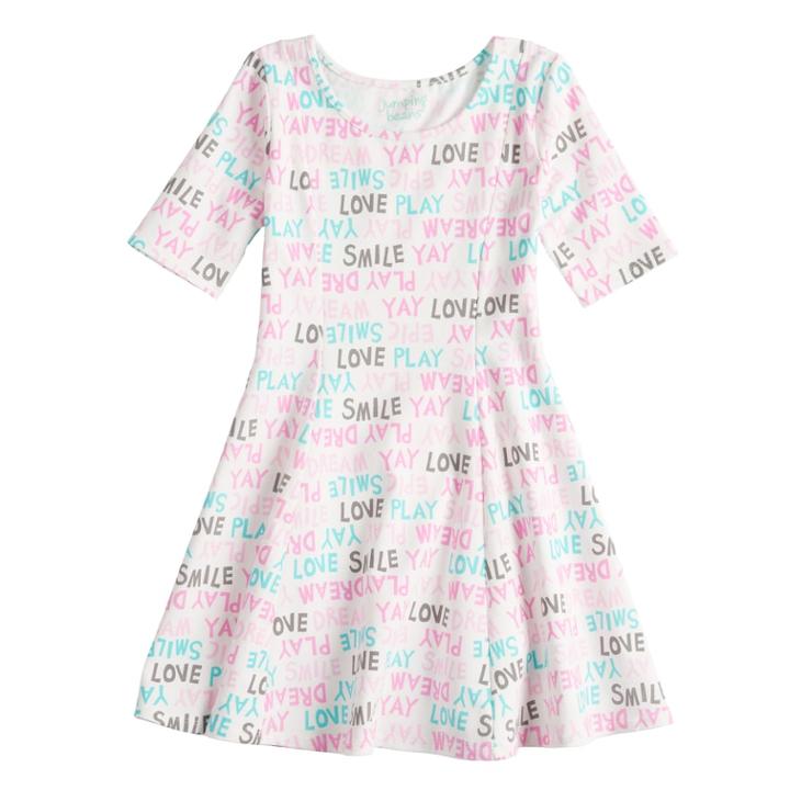 Girls 4-10 Jumping Beans&reg; Princess Seam Dress, Size: 6x, Natural