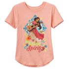 Disney's Elena Of Avalor Girls 7-16 Brave Spirit Graphic Tee, Girl's, Size: Large, Drk Orange