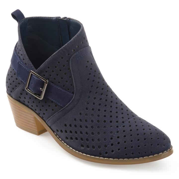 Journee Collection Jules Women's Ankle Boots, Size: Medium (8), Blue (navy)
