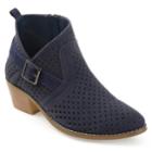 Journee Collection Jules Women's Ankle Boots, Size: Medium (8), Blue (navy)