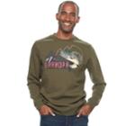 Men's Croft & Barrow&reg; Graphic Fleece Sweater, Size: Medium, Green