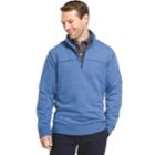 Big & Tall Arrow Classic-fit Sueded Fleece Quarter-zip Pullover, Men's, Size: L Tall, Blue (navy)