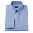 Croft & Barrow&reg; Slim-fit Checked No-iron Dress Shirt - Men, Size: 15.5-32/33, Blue