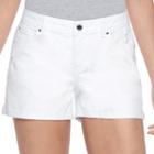 Women's Jennifer Lopez Cuffed Jean Shorts, Size: 2, White