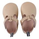Baby Girl Tommy Tickle T-bar Crib Shoes, Size: 18-24month, Gold