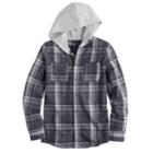 Boys 8-16 French Toast Flannel Hooded Shirt, Size: 8, Blue