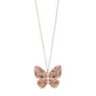 Lc Lauren Conrad Long Butterfly Pendant Necklace, Women's, Pink