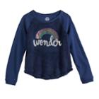Girls 7-16 & Plus Size So&reg; Sherpa Pullover Sweatshirt, Size: 16, Blue (navy)
