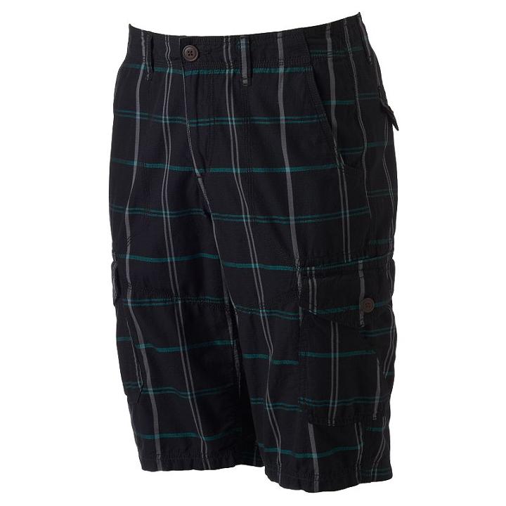 Men's Urban Pipeline&reg; Ripstop Cargo Shorts, Size: 35, Black