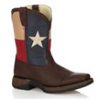 Lil Durango Kids' Texas Flag Western Boots, Kids Unisex, Size: 1.5, Brown