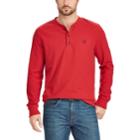 Big & Tall Chaps Classic-fit Waffle-weave Henley, Men's, Size: 3xl Tall, Red