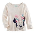 Disney's Minnie Mouse Baby Girl Long-sleeve Graphic Tee By Jumping Beans&reg;, Size: 3 Months, White