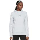 Women's Nike Therma Training Pullover Hoodie, Size: Medium, Silver