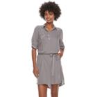 Women's Sonoma Goods For Life&trade; Embroidered Shirtdress, Size: Large, Med Purple