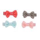 Baby Girl Carter's 4-pk. Polka-dot Bow Hair Clips, Pink