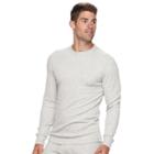 Men's Croft & Barrow&reg; Classic-fit Solid Thermal Crewneck Tee, Size: Xxl, Light Grey