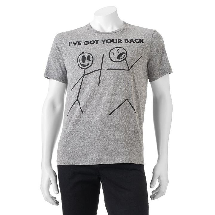 Big & Tall I've Got Your Back Tee, Men's, Size: 3xb, Black