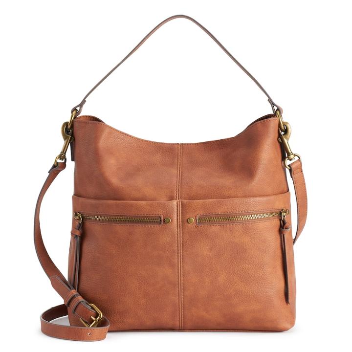Sonoma Goods For Life&trade; Sondra Cobblestone Tote, Women's, Red/coppr (rust/coppr)