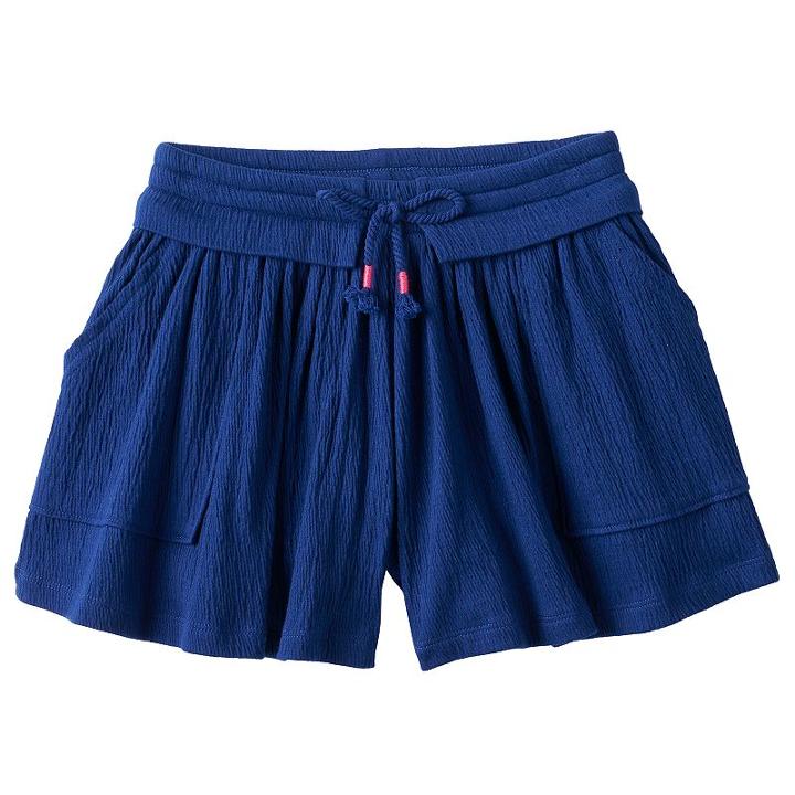 Girls 4-12 Sonoma Goods For Life&trade; Knit Flowy Shorts, Girl's, Size: 5, Blue