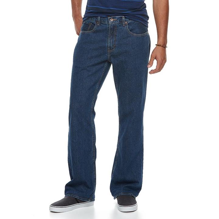 Men's Urban Pipeline&reg; Relaxed-fit Bootcut Jeans, Size: 34x34, Med Blue