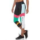 Women's Fila Sport&reg; Graphic Color Block Capris, Size: Medium, Black