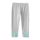 Girls 7-16 & Plus Size So&reg; Textured Hem Capri Leggings, Girl's, Size: 16 1/2, Med Grey