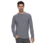 Men's Marc Anthony Slim-fit Shadow Dye Raglan Stretch Tee, Size: Large, Grey (charcoal)