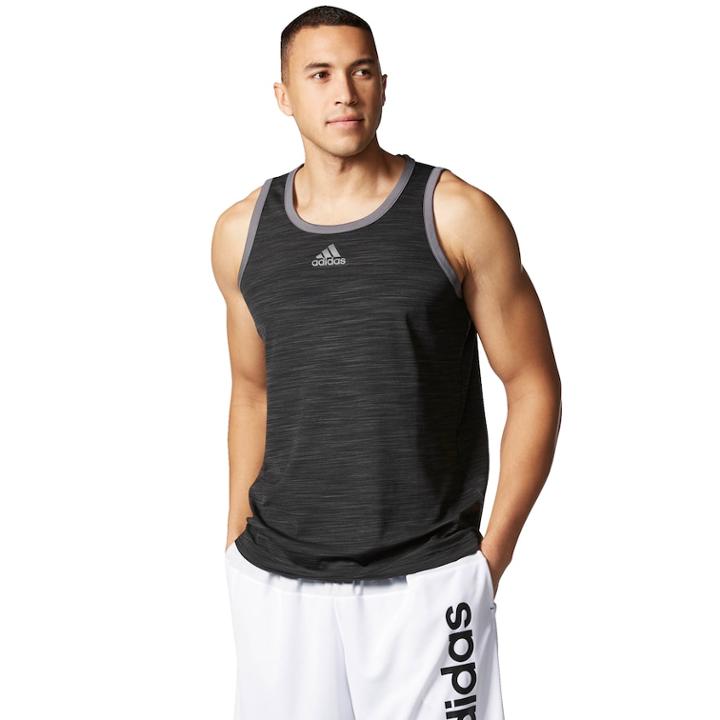 Big & Tall Adidas Performance Tank Top, Men's, Size: L Tall, Black
