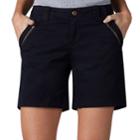 Women's Lee Zippered Twill Shorts, Size: 6 Avg/reg, Black