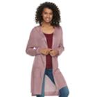 Juniors' So&reg; Hooded Long Cardigan, Teens, Size: Small, Pink
