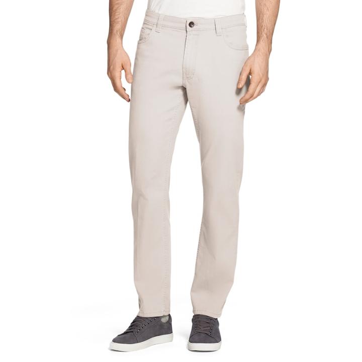 Men's Izod Saltwater Straight-fit 5-pocket Stretch Chino Pants, Size: 38x32, Lt Beige