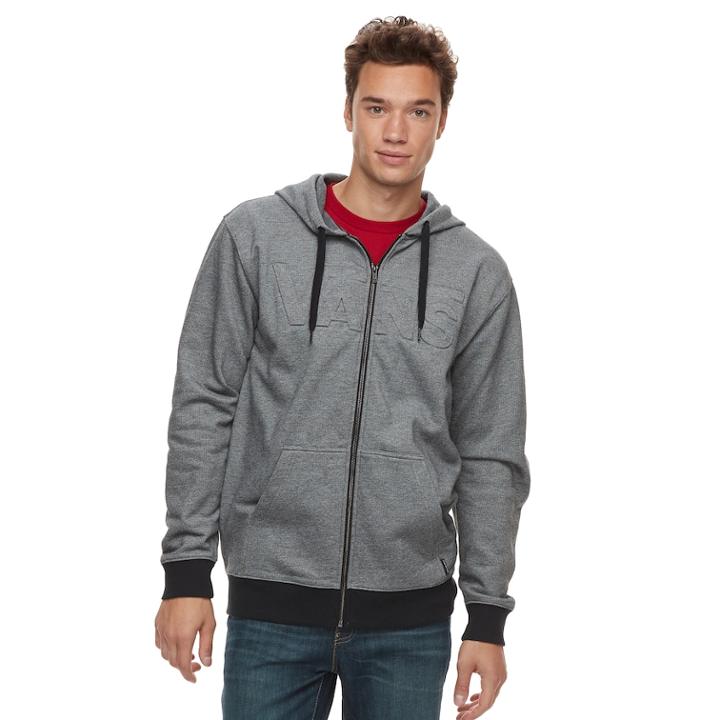 Men's Vans Colver Full-zip Hoodie, Size: Small, Med Grey