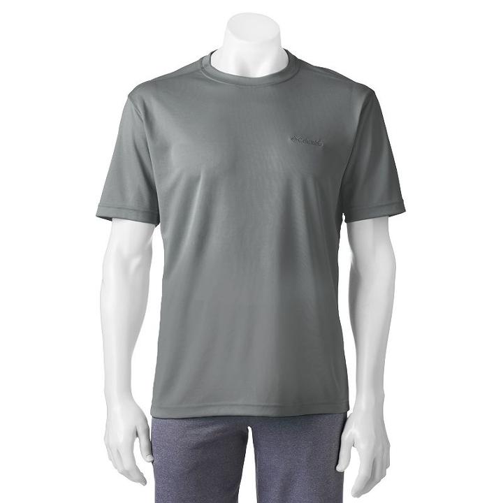 Men's Columbia Clear Creek Classic-fit Omni-wick Performance Tee, Size: Small, Dark Grey