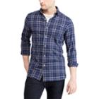 Men's Chaps Regular-fit Stretch Easy-care Button-down Shirt, Size: Medium, Blue (navy)