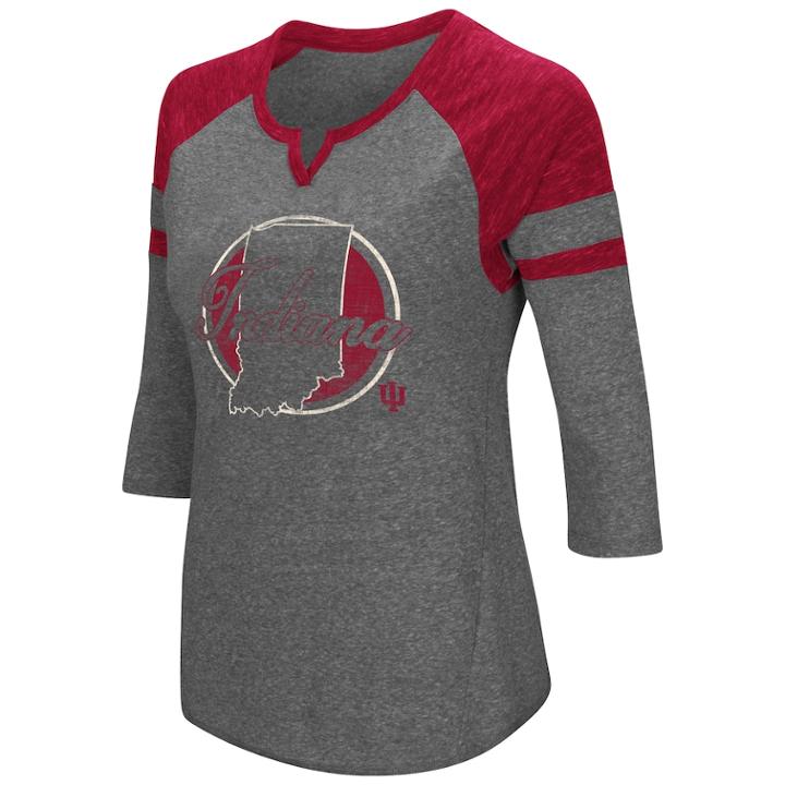 Women's Colosseum Indiana Hoosiers Tee, Size: Xxl, Oxford
